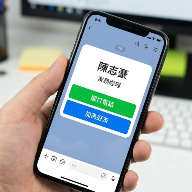 LINE 電子名片:專業風